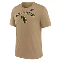 NCAA Nike Light West Virginia Mountaineers Legacy Arch Tri-Blend T-Shirt