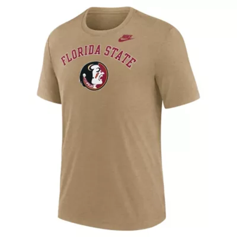NCAA Nike Light Florida State Seminoles Legacy Arch Tri-Blend T-Shirt