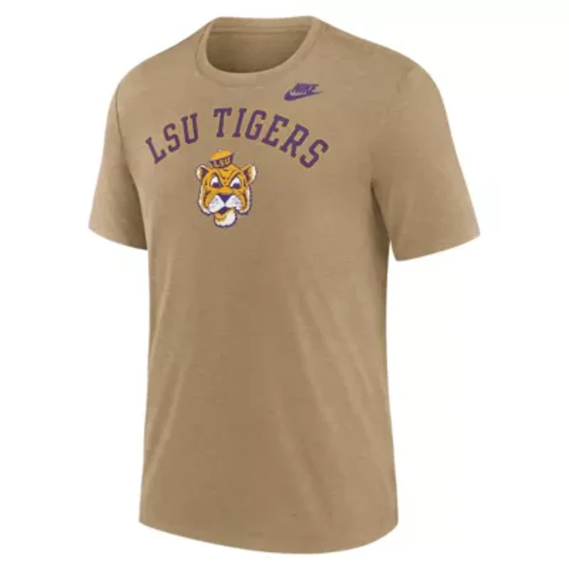 NCAA Nike Light LSU Tigers Legacy Arch Tri-Blend T-Shirt
