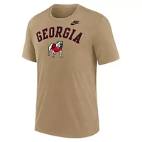 NCAA Nike Light Georgia Bulldogs Legacy Arch Tri-Blend T-Shirt