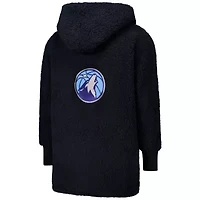 NBA Unisex the Best Lounger World By Jill Martin Minnesota Timberwolves Oversized Open-Front Hoodie Sweater