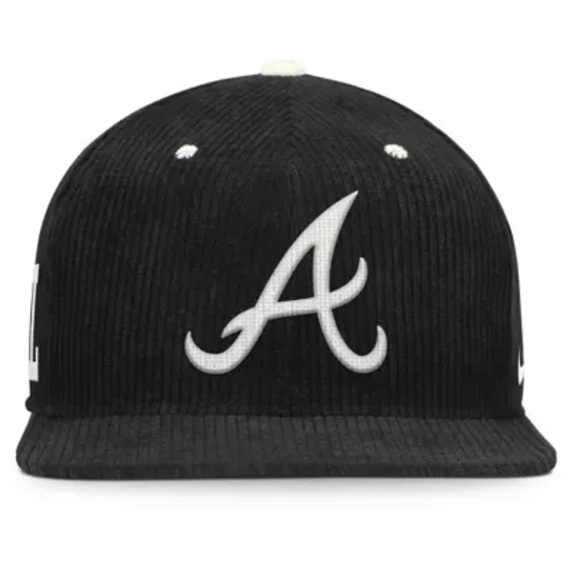 MLB Nike Atlanta Braves Pro Corduroy Structured Snapback Hat