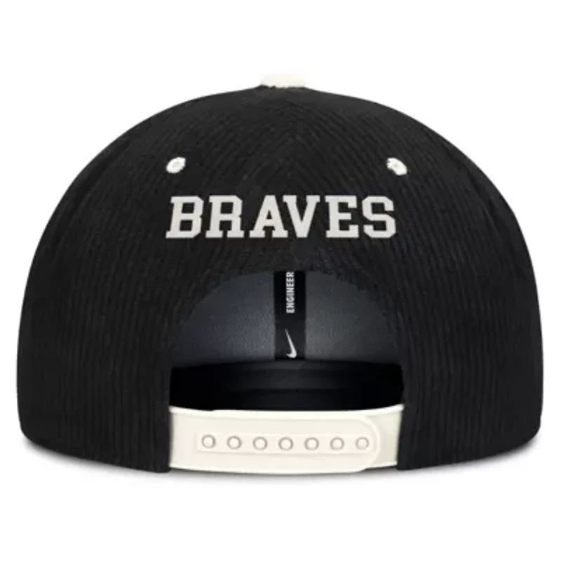 MLB Nike Atlanta Braves Pro Corduroy Structured Snapback Hat