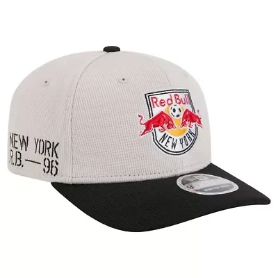 MLS Khaki/Black New York Bulls 2025 Jersey Hook 9SEVENTY Stretch-Snap Hat