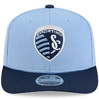 MLS Sky Blue/Navy Sporting Kansas City 2025 Jersey Hook 9SEVENTY Stretch-Snap Hat