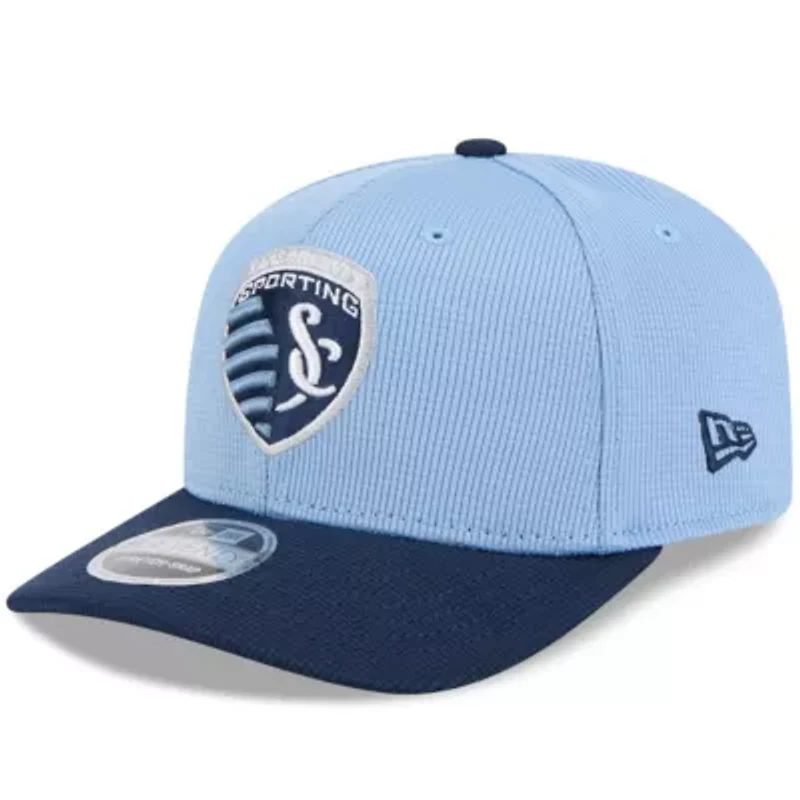 MLS Sky Blue/Navy Sporting Kansas City 2025 Jersey Hook 9SEVENTY Stretch-Snap Hat