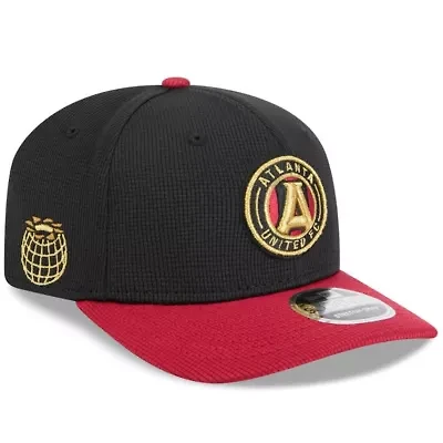MLS Black/Red Atlanta United FC 2025 Jersey Hook 9SEVENTY Stretch-Snap Hat