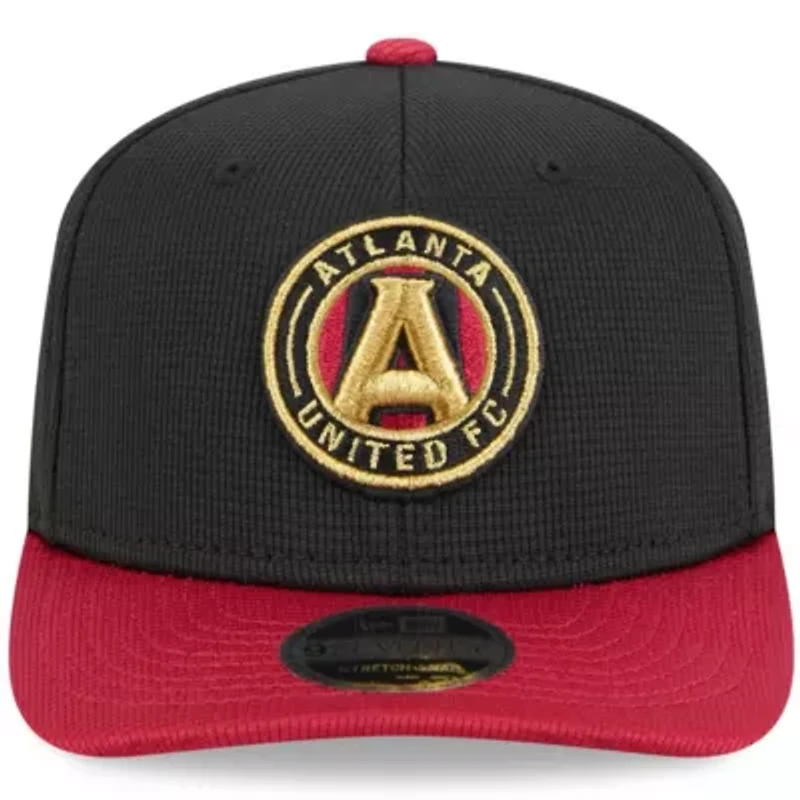 MLS Black/Red Atlanta United FC 2025 Jersey Hook 9SEVENTY Stretch-Snap Hat