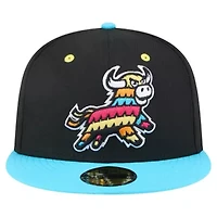 MiLB Black/Aqua Erie SeaWolves Copa de la Diversión 59FIFTY Fitted Hat