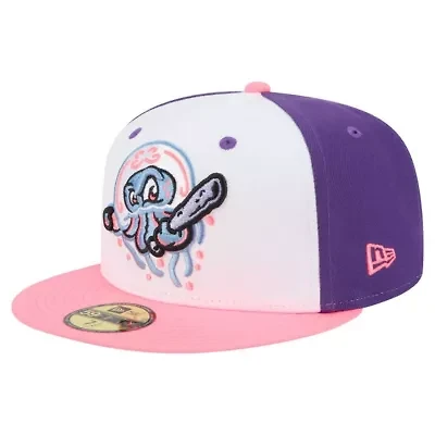 MiLB White/Purple Jersey Shore BlueClaws Copa de la Diversión 59FIFTY Fitted Hat