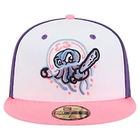 MiLB White/Purple Jersey Shore BlueClaws Copa de la Diversión 59FIFTY Fitted Hat