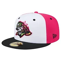 MiLB White/Black Peoria Chiefs Copa de la Diversión 59FIFTY Fitted Hat