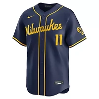 MLB Nike Jackson Chourio Milwaukee Brewers Alternate 2 Limited Jersey