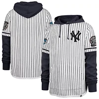 MLB New York Yankees 2000 World Series Winning Stripes Shortstop Pullover Hoodie