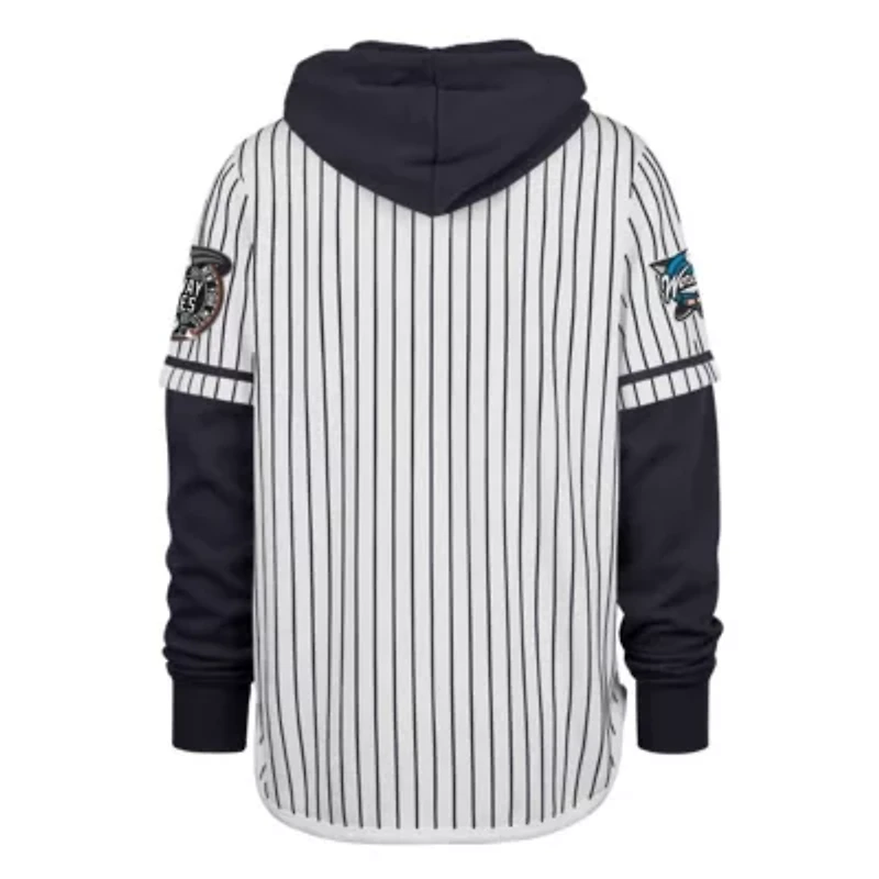 MLB New York Yankees 2000 World Series Winning Stripes Shortstop Pullover Hoodie