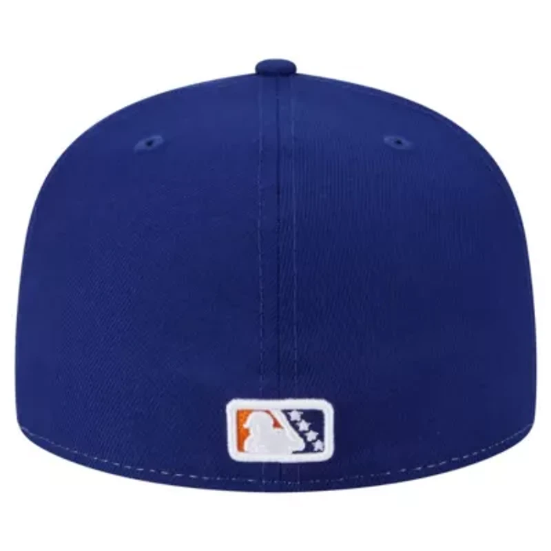 MiLB White/Orange Durham Bulls Authentic Collection 59FIFTY Fitted Hat