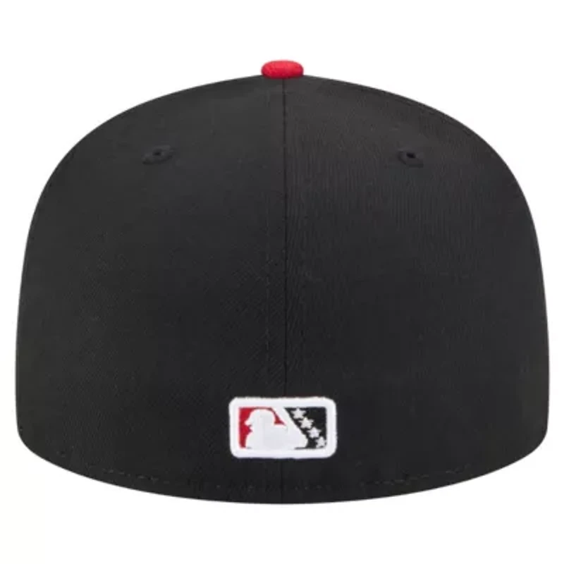 MiLB Black/Red El Paso Chihuahuas Authentic Collection 59FIFTY Fitted Hat