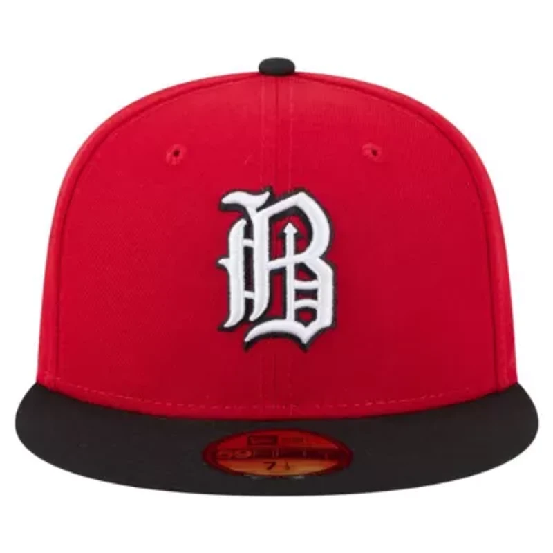 MiLB Red/Black Birmingham Barons Authentic Collection 59FIFTY Fitted Hat