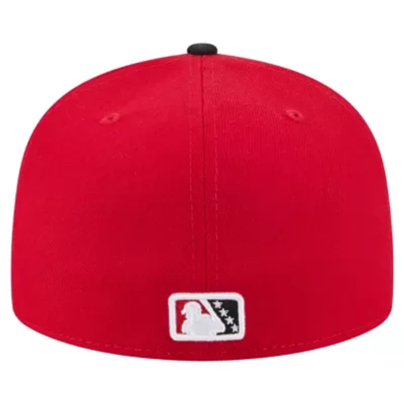 MiLB Red/Black Birmingham Barons Authentic Collection 59FIFTY Fitted Hat