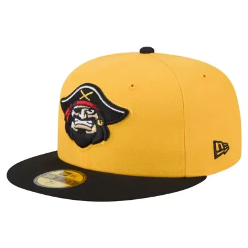 MiLB Yellow/Black Bradenton Marauders Authentic Collection 59FIFTY Fitted Hat