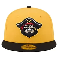 MiLB Yellow/Black Bradenton Marauders Authentic Collection 59FIFTY Fitted Hat