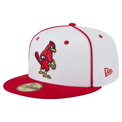 MiLB White/Red Memphis Redbirds Authentic Collection 59FIFTY Fitted Hat