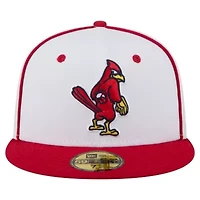 MiLB White/Red Memphis Redbirds Authentic Collection 59FIFTY Fitted Hat