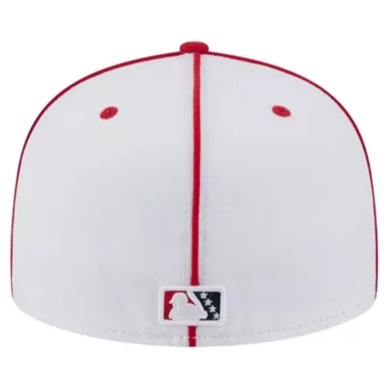 MiLB White/Red Memphis Redbirds Authentic Collection 59FIFTY Fitted Hat