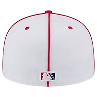 MiLB White/Red Memphis Redbirds Authentic Collection 59FIFTY Fitted Hat