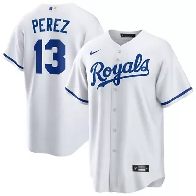 MLB Nike Salvador Perez Kansas City Royals Home Replica Player Jersey