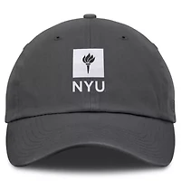 NCAA Heather NYU Violets Team Logo Washed Adjustable Hat