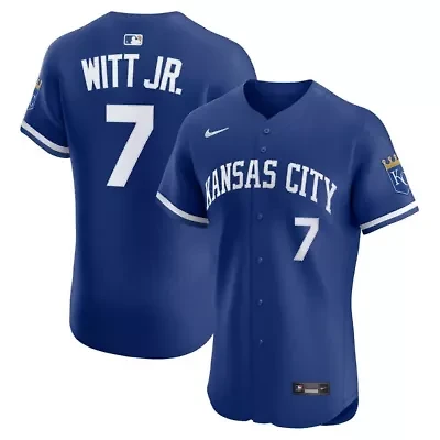 MLB Nike Bobby Witt Jr. Kansas City Royals Alternate 2 Elite Player Jersey