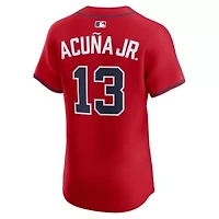 MLB Nike Ronald Acuña Jr. Atlanta Braves Alternate 2 Elite Jersey