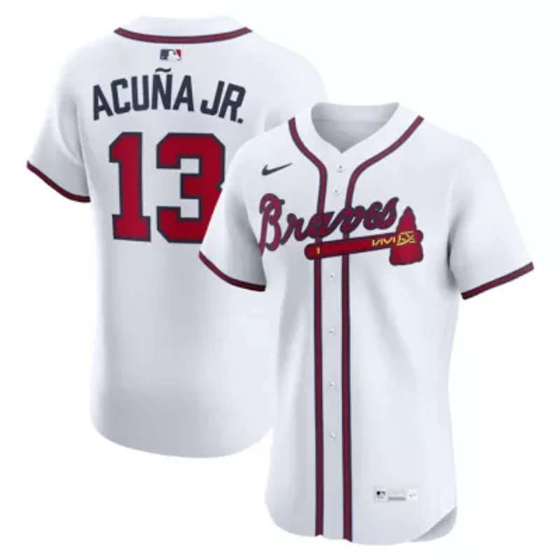 MLB Nike Ronald Acuña Jr. Atlanta Braves Home Elite Player Jersey