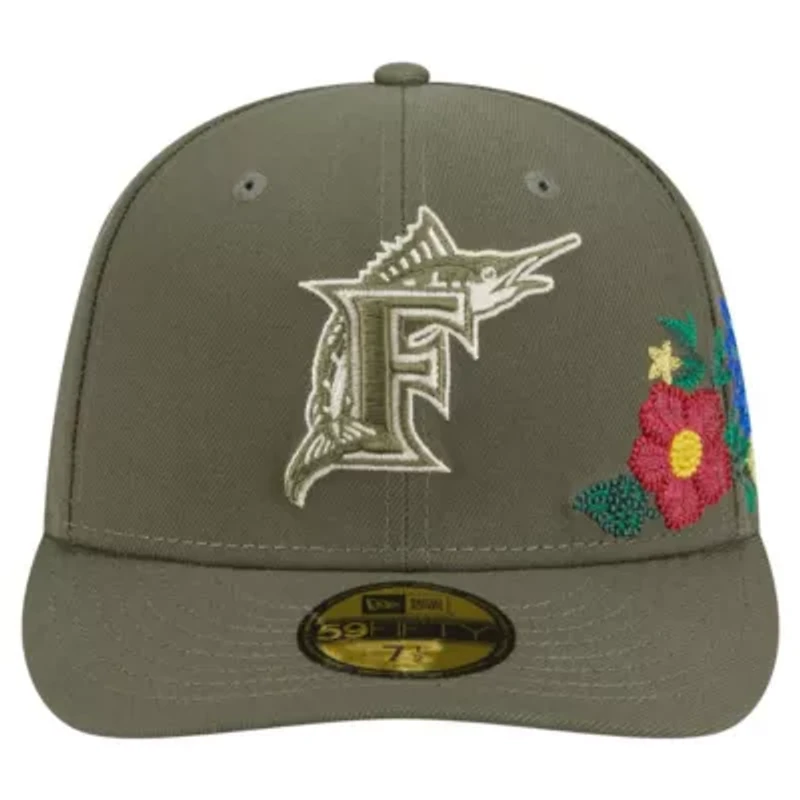 Cooperstown Teams Florida Marlins Collection Tonal Florals 59FIFTY Fitted Hat