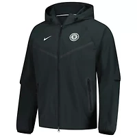 Premier League Nike Dark Chelsea Tech Fleece Raglan Full-Zip Hoodie