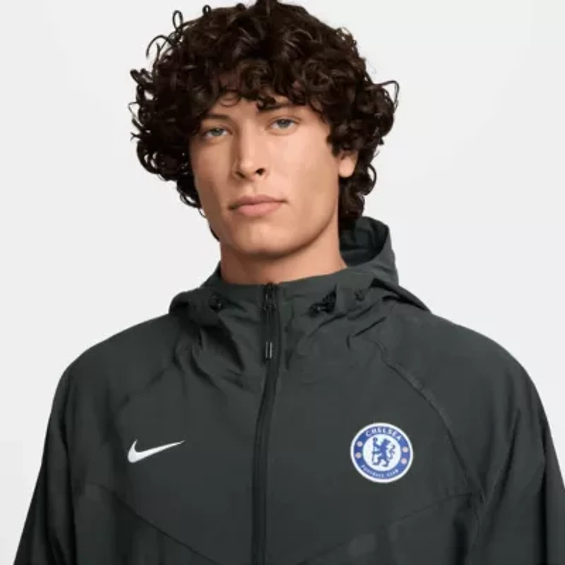 Premier League Nike Dark Chelsea Tech Fleece Raglan Full-Zip Hoodie