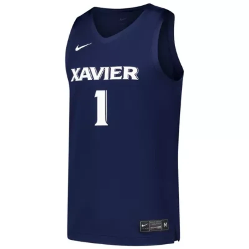 NCAA Nike #1 Xavier Musketeers Replica Basketball Jersey