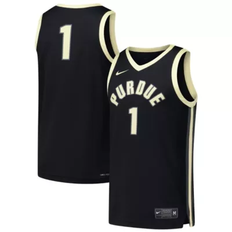 NCAA Nike #1 Purdue Boilermakers Replica Basketball Jersey