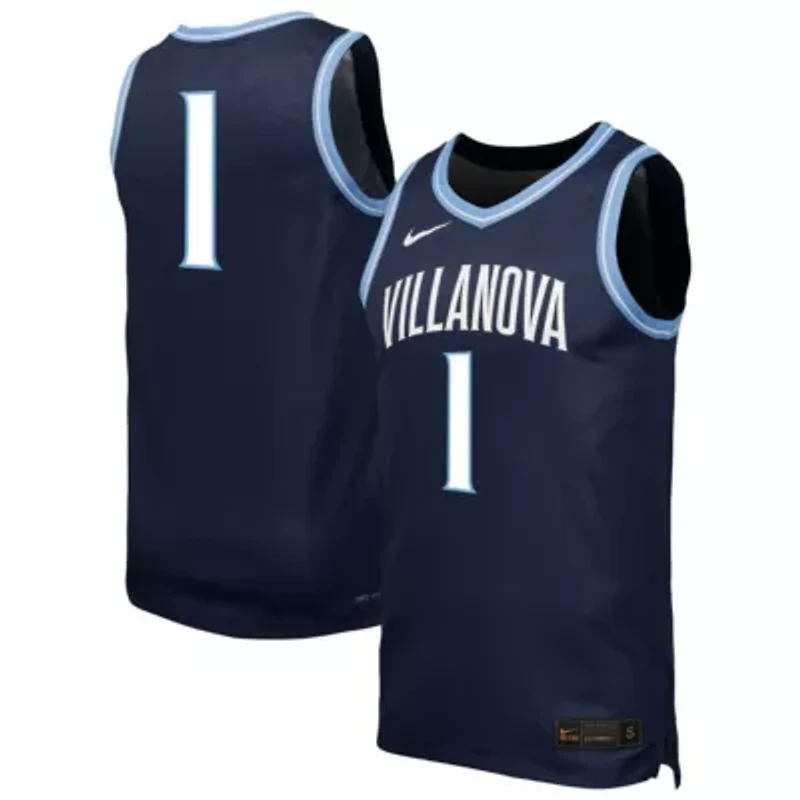 NCAA Nike Villanova Wildcats #1 Replica Basketball Jersey