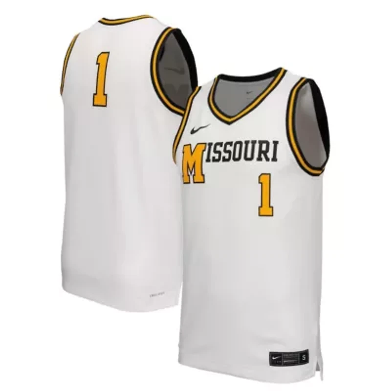 NCAA Nike Missouri Tigers Retro Replica Basketball Jersey