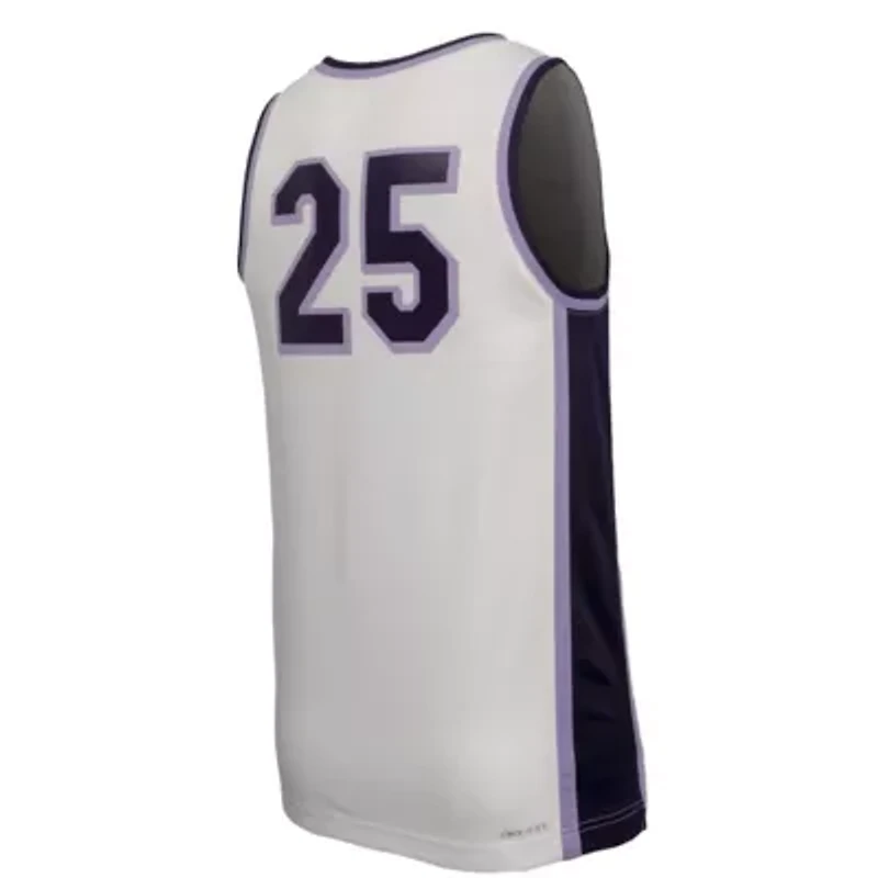 NCAA Nike Kansas State Wildcats #25 Retro Replica Basketball Jersey