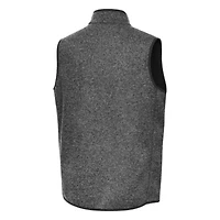 NCAA Heather Georgia Bulldogs Fortune Full-Zip Vest