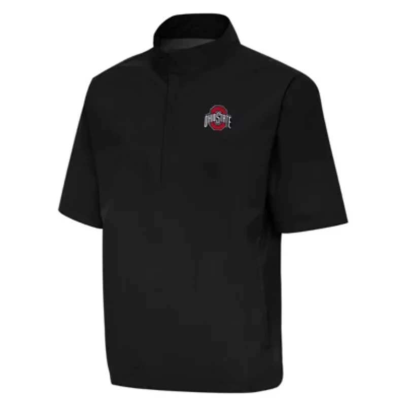 NCAA Ohio State Buckeyes Brisk Short Sleeve Quarter-Zip Windshirt