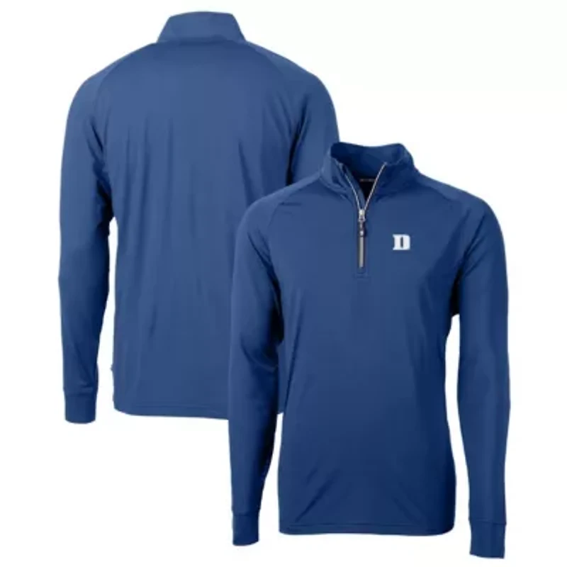 Duke Blue Devils NCAA Adapt Eco Knit Stretch Recycled Raglan DryTec Quarter-Zip Top
