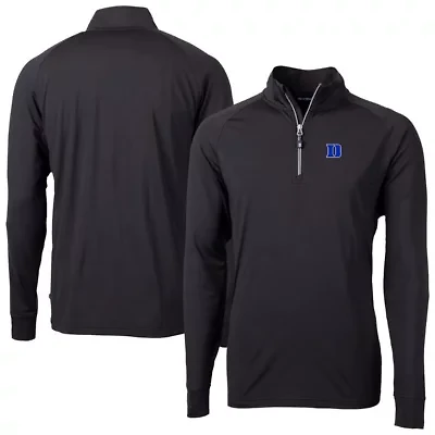 Duke Blue Devils NCAA Adapt Eco Knit Stretch Recycled Raglan DryTec Quarter-Zip Top