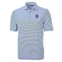 Duke Blue Devils NCAA Virtue Eco Pique Stripe Recycled DryTec Polo
