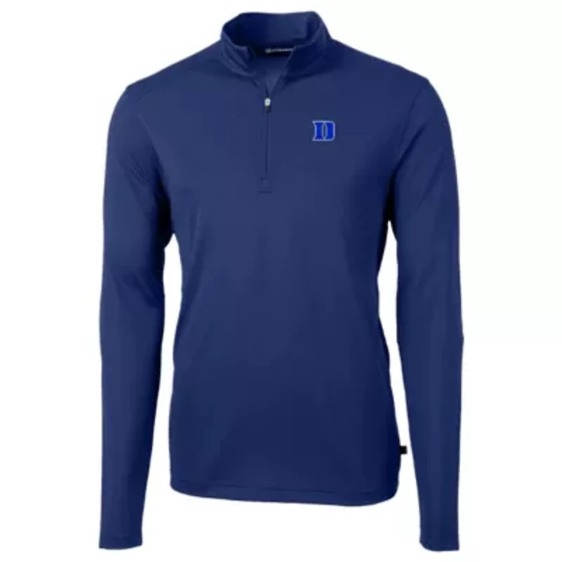 Duke Blue Devils NCAA Virtue Eco Pique Recycled DryTec Quarter-Zip Top