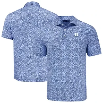 Duke Blue Devils NCAA Pike Eco Flora Print Recycled Polo