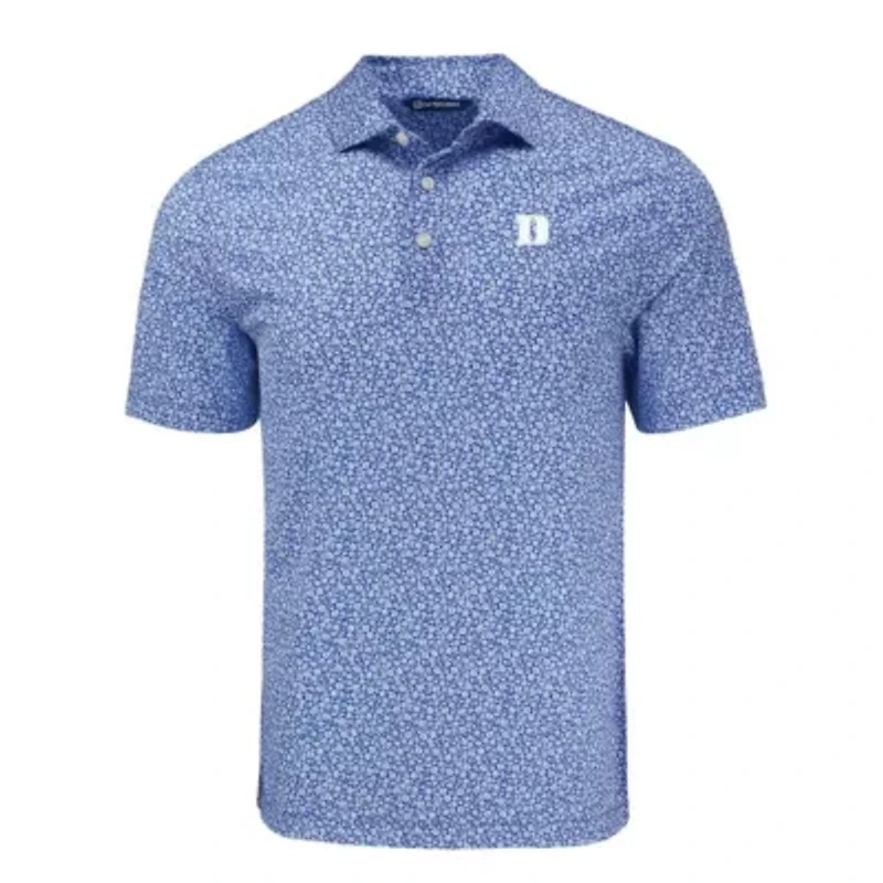 Duke Blue Devils NCAA Pike Eco Flora Print Recycled Polo